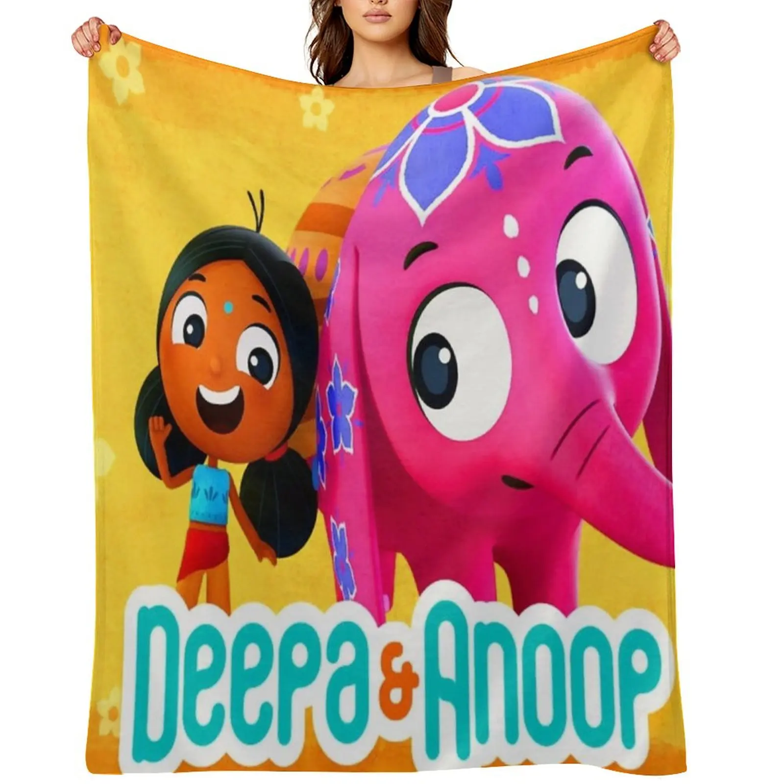 

Deepa and Anoop Throw Blanket Furrys Retros funny gift Giant Sofa Blankets