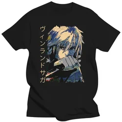 Short Sleeve Cotton T-Shirt Casual Japanese Thorfinn Karlsefni Manga Anime Tee Tops Harajuku Retro Men's Vinland Saga T Shirt