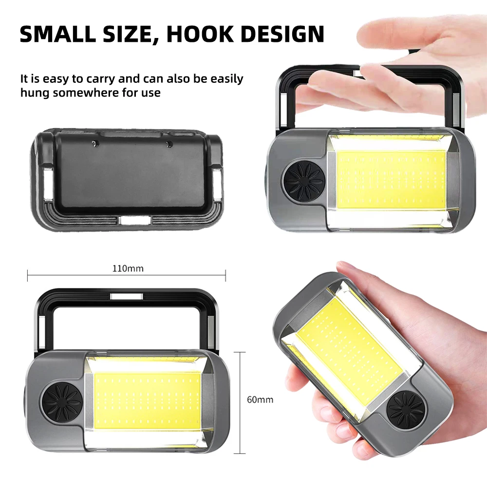 USB Rechargeable Powerful XPG+COB Work Light Car Garage Mechanic Lamp  Flashlight Magnetic Torch Portable Emergency Lights