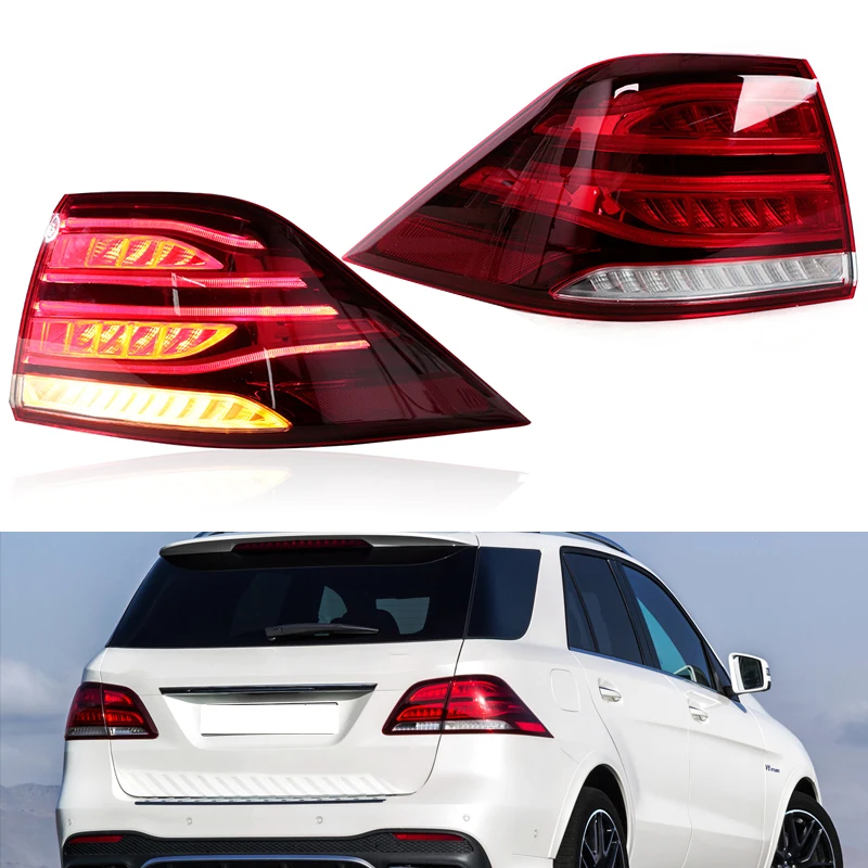 Światło tylne LED do Mercedes-Benz W166 GLE320 GLE350 GLE400 GLE500 GLE550 2016-2019 Światła tylne Lampa tylna Światło hamowania