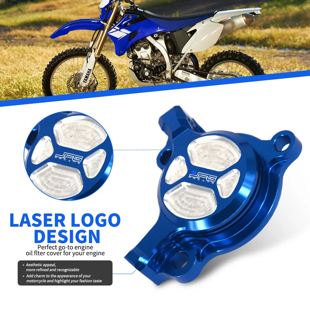 Motorcycle CNC Aluminum Cleaner Oil Filter Cover Cap For YAMAHA YZ250F YZ450F WR250F WR450F YZ WR 250 450 F 250F 450F 2003-2015
