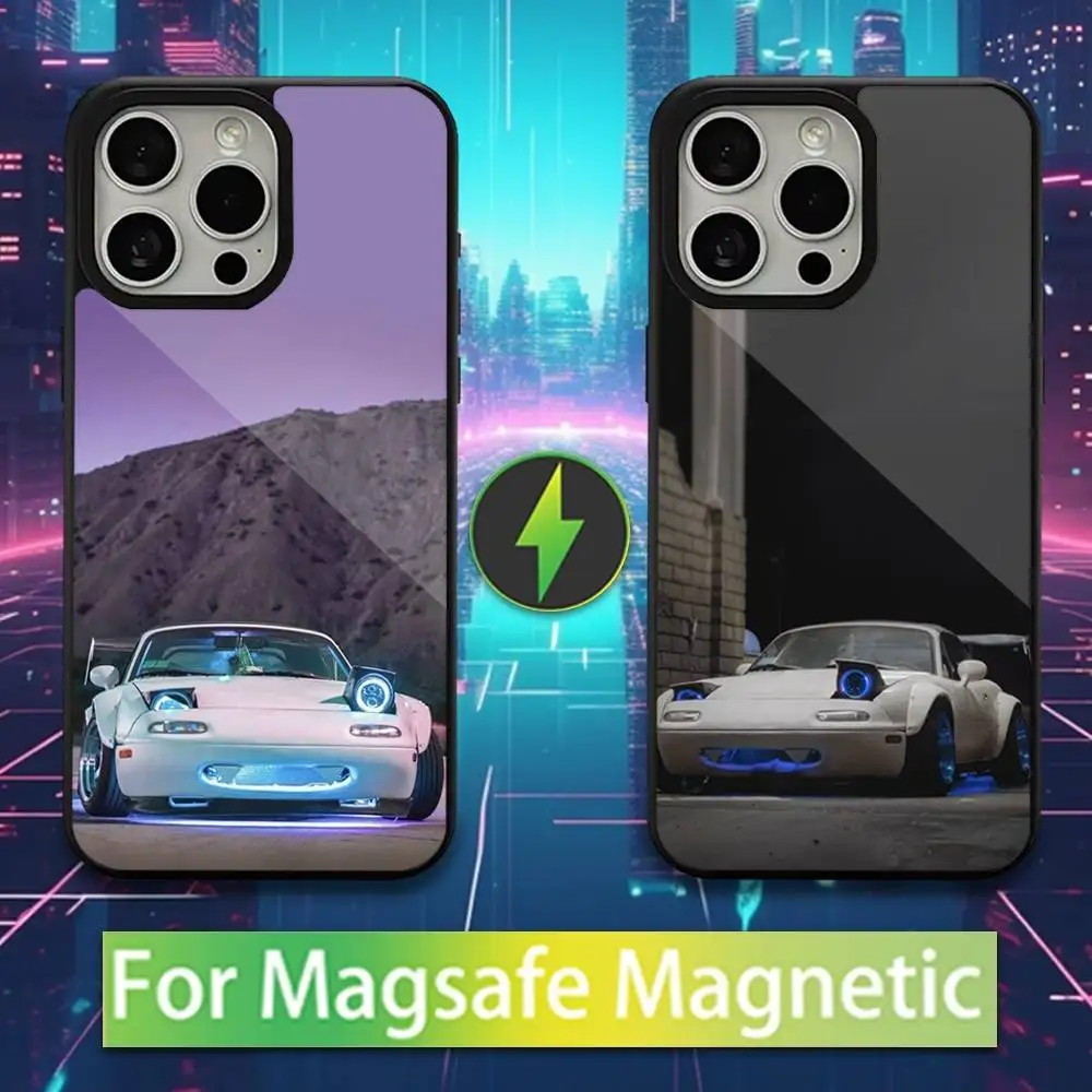 

Sports M-Miata M-Mx5 Car Phone Case For iPhone 16,15,17,14,13,12,11,Pro,Max,Plus,Mini,Magsafe,Magnetic Wireless Charging Case