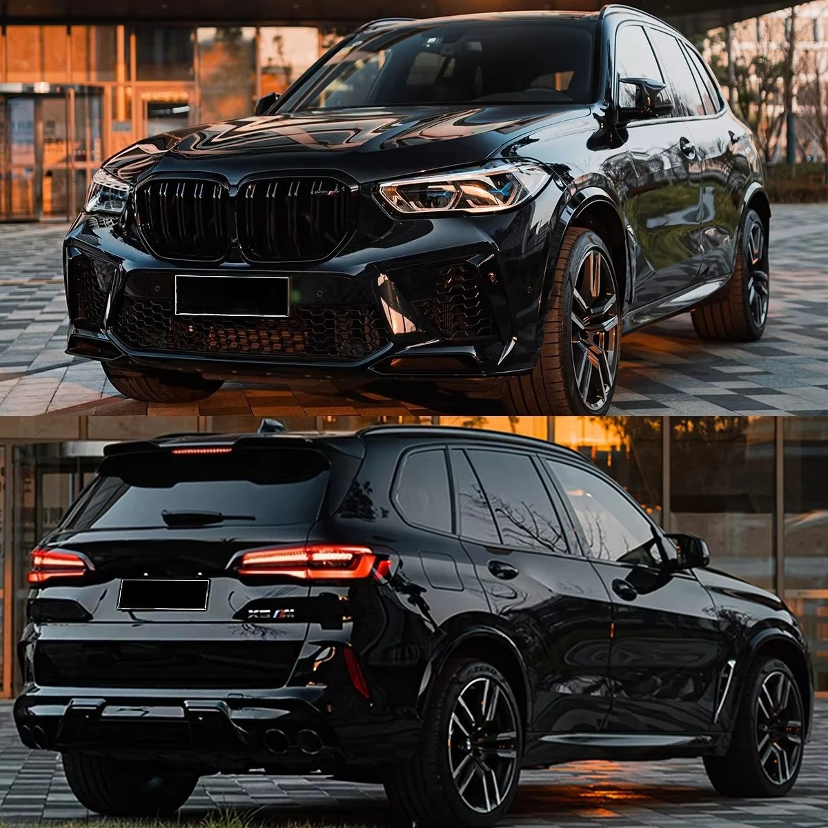 

Комплекты обвесов для X5 G05 2019-2022 годов: обновление до модели X5M с передними бамперами, решетками, расширителями колесных арок и задним бампером