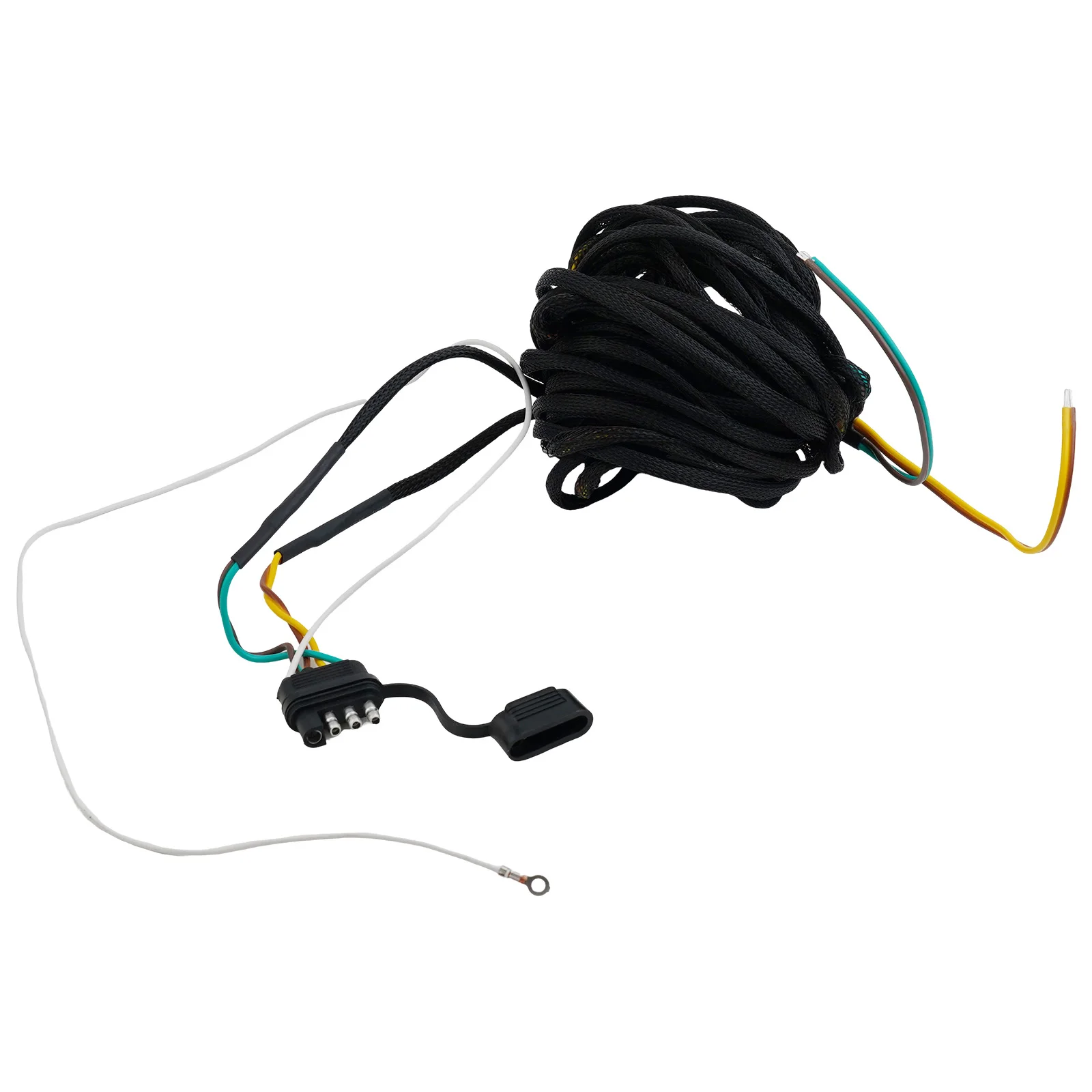 4 Pin Y Connector Trailer Wiring Harness Kit 22 9FT Length for Reliable Marine Use on Boats ATVs and Horse Trailers