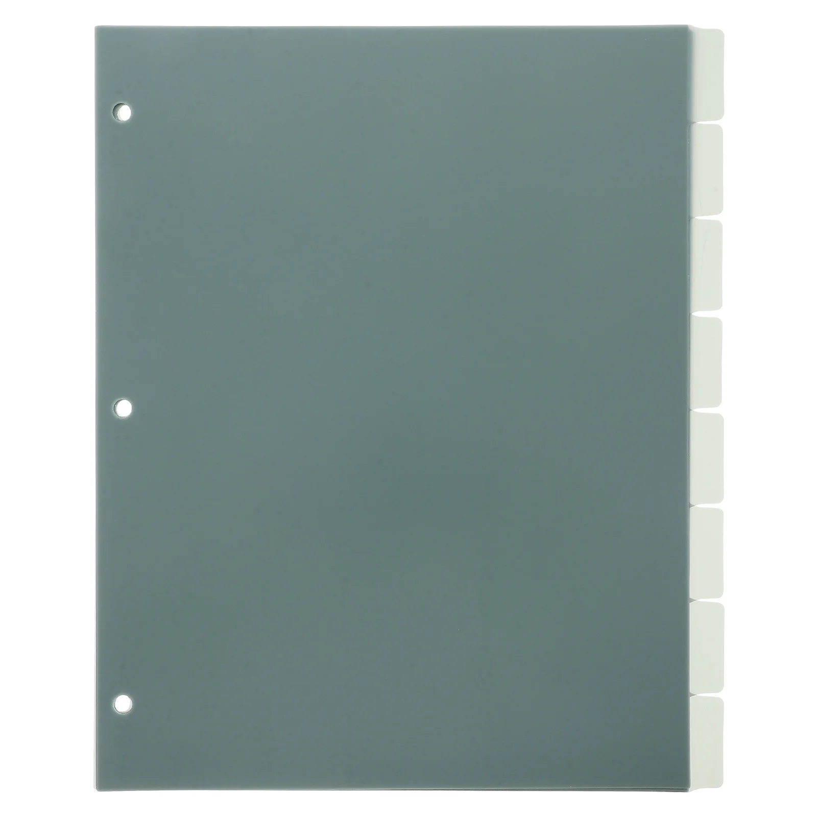 1Set A4 Raccoglitore a 3 fori Divisori indice Fogli di ricarica con linguette in plastica semitrasparente per documenti di archiviazione per l'organizzazione delle fogli sciolti