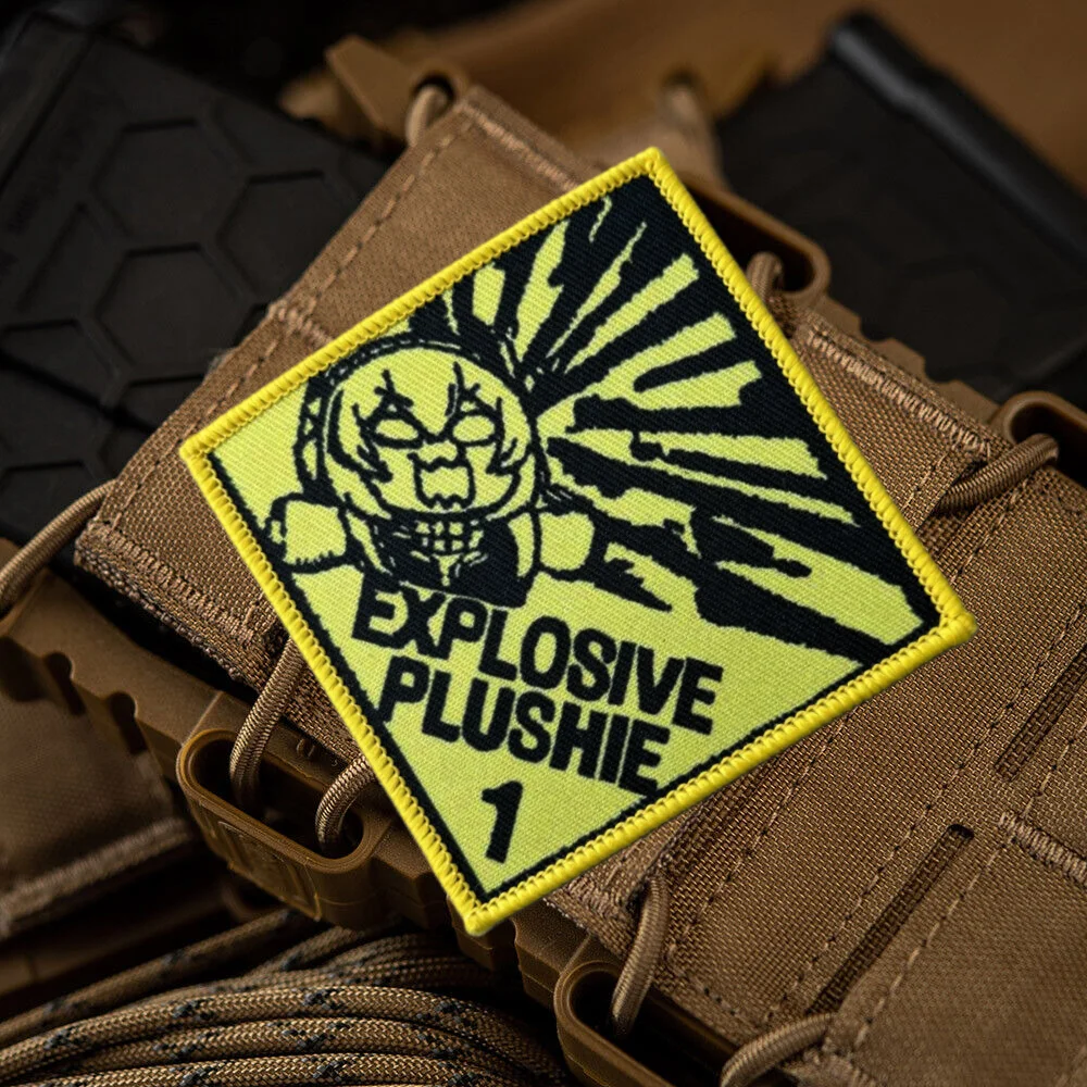 فتاة المواجهة الكلب المنسوجة التصحيح التكتيكي أنيمي الفتيات هوك وحلقة شعار العسكرية المعنويات شارة شارة شيفرون ملصقات ظهره #2