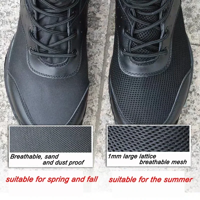 Summer Combat Boot Men Women Climbing Training Lightweight Waterproof Tactical Boots Outdoor Hiking Breathable Mesh Shoes image 6