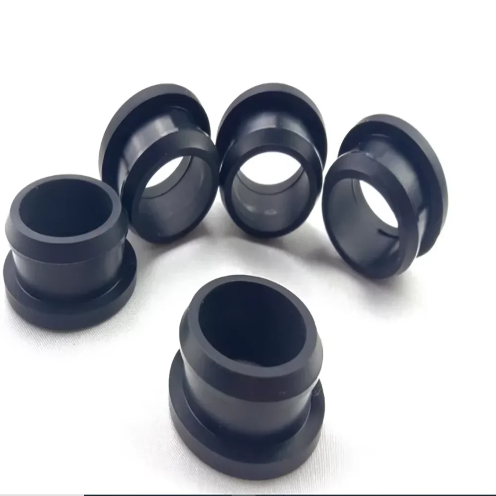 2/10 pièces 4.5mm-50.6mm caoutchouc de Silicone Snap-on œillet trou bouchons embouts bonde fil câble protéger douille noir/blanc