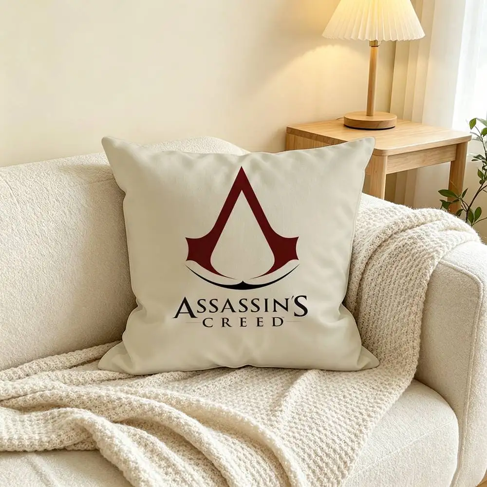 Game A-Assassins Creed  Square Double-Sided printed Pillow Case Bedroom Bedside Pillow Sofa Cushion Cover