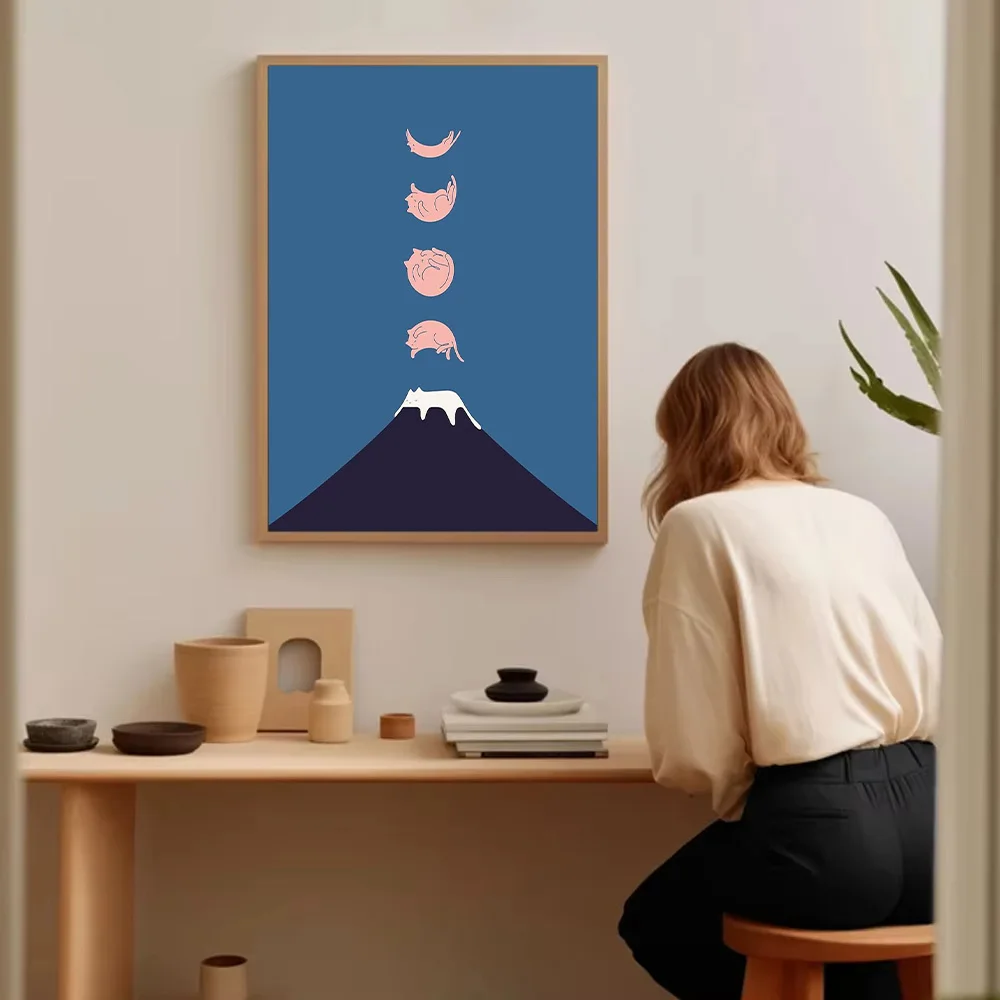 غير المؤطرة خمر النباتية زهرة فتاة قماش جدار الفن طباعة Cottagecore الجمالية الأزهار ديكور غرفة نوم ديكور فني للمنزل هدية Coun #5