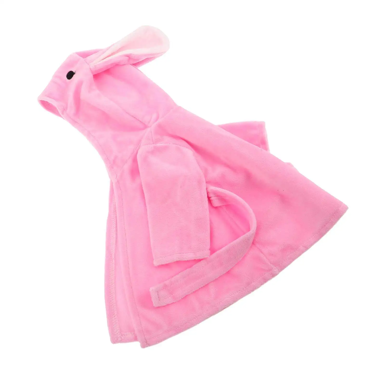 

Bunny Pajama Outfit Rabbit Sleepwear Set Soft Polyester Bathrobe Clothes for 18 Inch Nightdress Costume Accessories