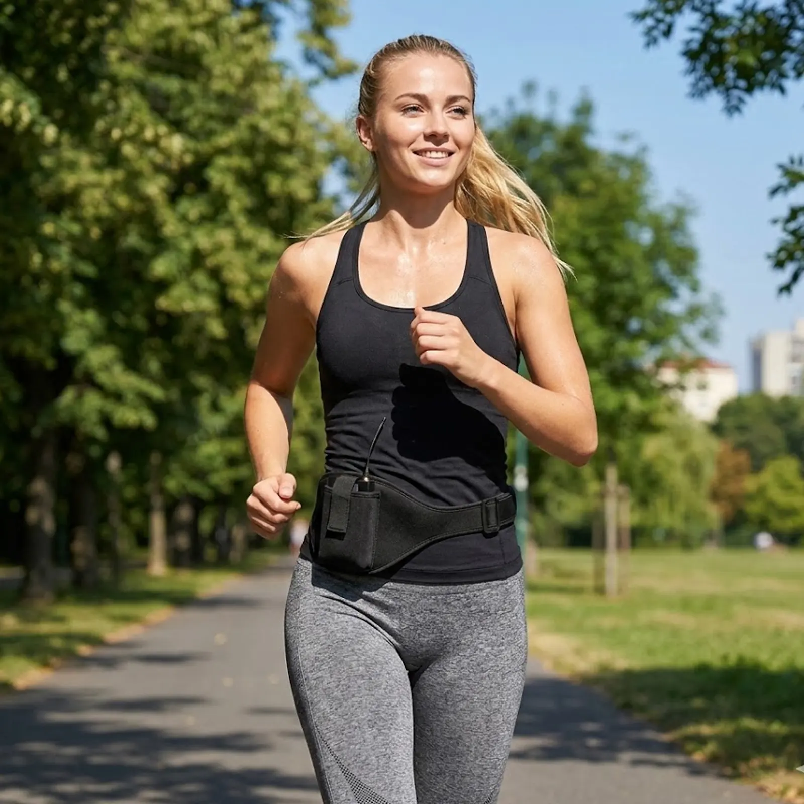 

Неопреновый регулируемый поясной ремень для микрофона, поясная сумка для фитнеса, держатель для микрофона для инструкторов, бега, йоги, занятий на открытом воздухе