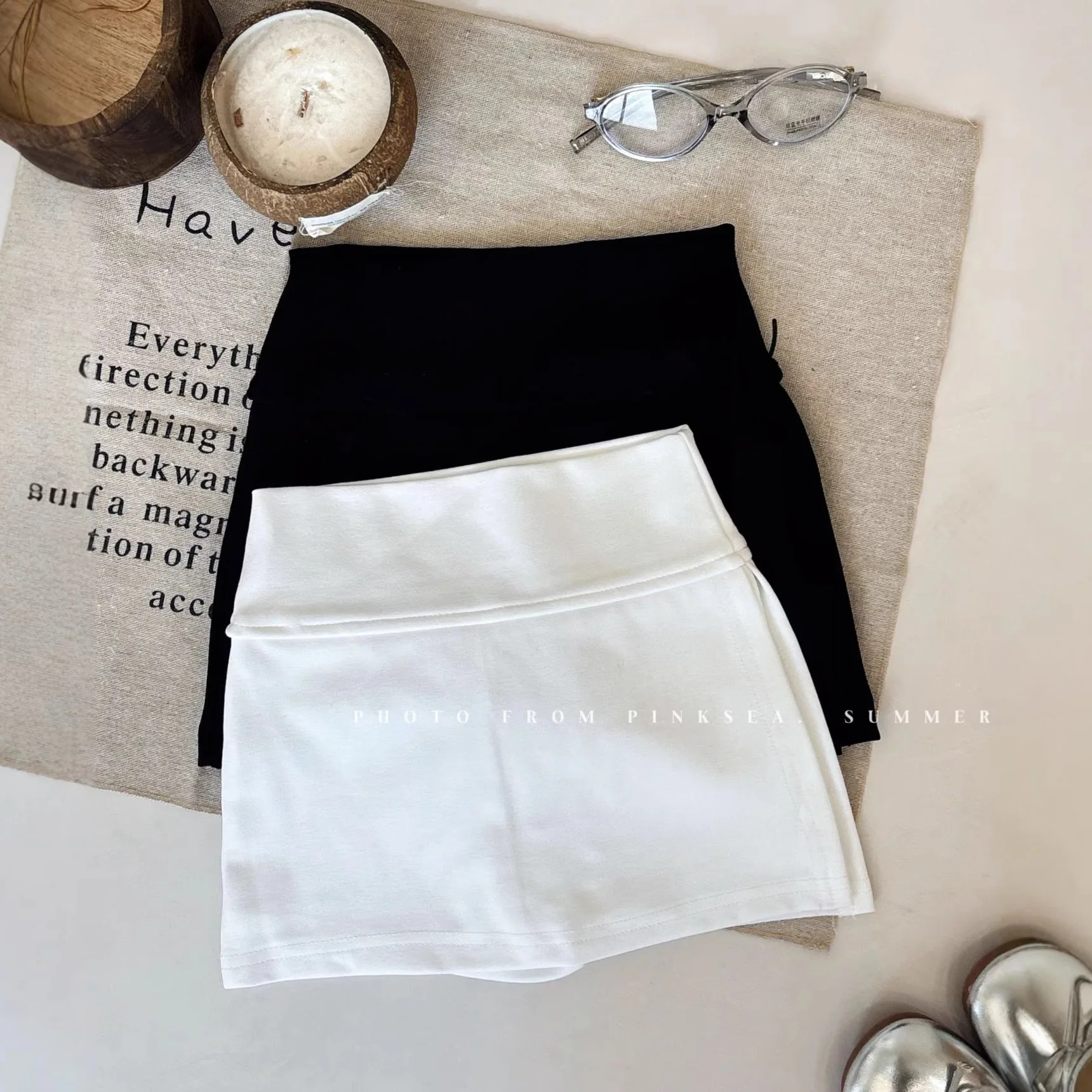 New Arrival Spring Summer Fashion Girls High Waist Slit A Line Skirt Hip Package Skirt Trendy Casual Sports Shorts for Girls