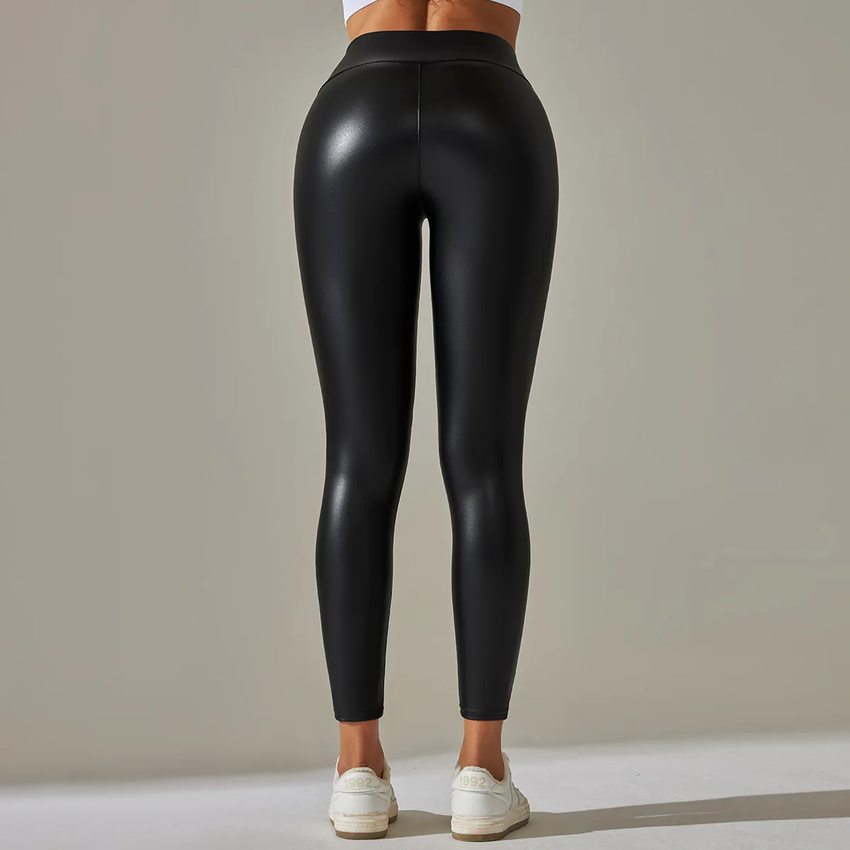 

Sporty Leggings Woman Plush Lined Velvet Comfortable Slim Fit Sports Trousers Autumn Winter High Waist Stretch Fashion Oversized