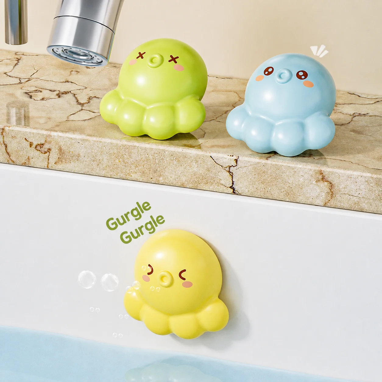 Odor-Resistant Overflow Stopper Flexible Octopus Sink Overflow Plug Leak-Proof Drain Plug Cute Bathroom Basin Drain Plug For Mop