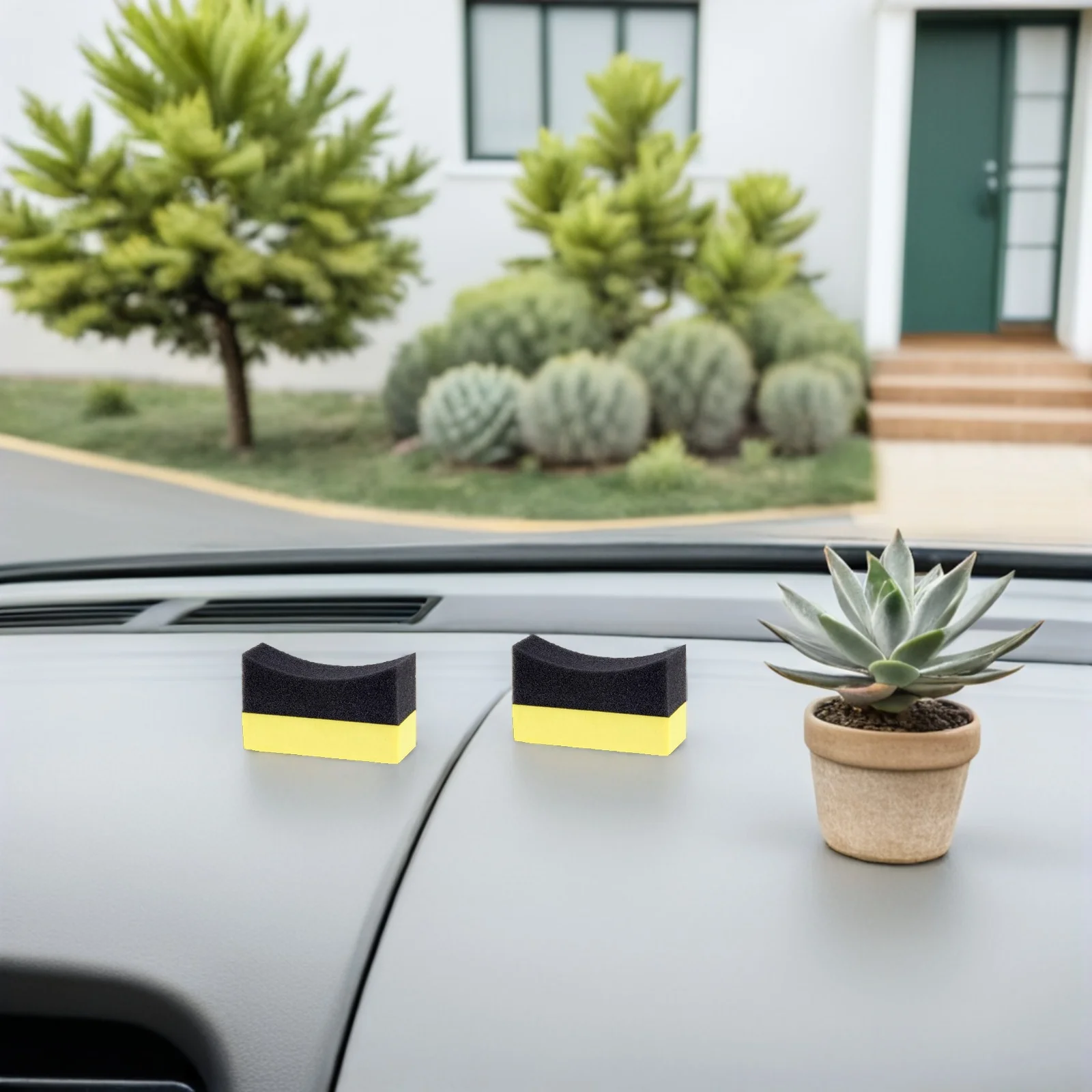 

10Pcs Sponge Soft Texture Car Wash Tool Reusable Wax Applicator Pad for Tires and Body Detailing Car Sponge