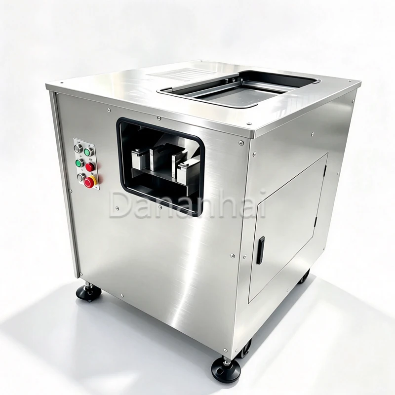 Commercial Fish Fillet Slicer, Automatic Oblique Cutting Machine, Durable Stainless Steel Seafood Processing Device