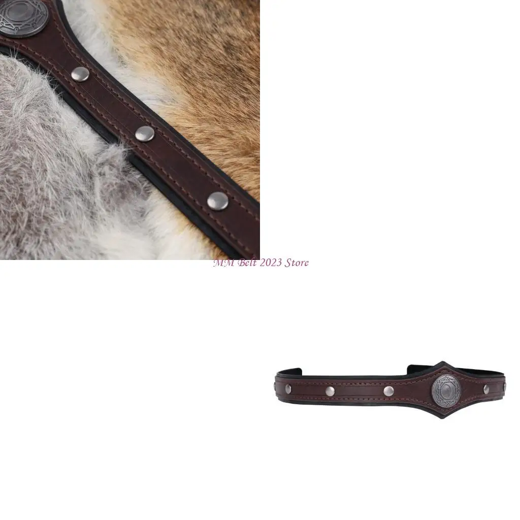 

49ME викторианские диадемы из искусственной кожи, ободок для волос для косплея, вечеринки, музыкального фестиваля, антикварный