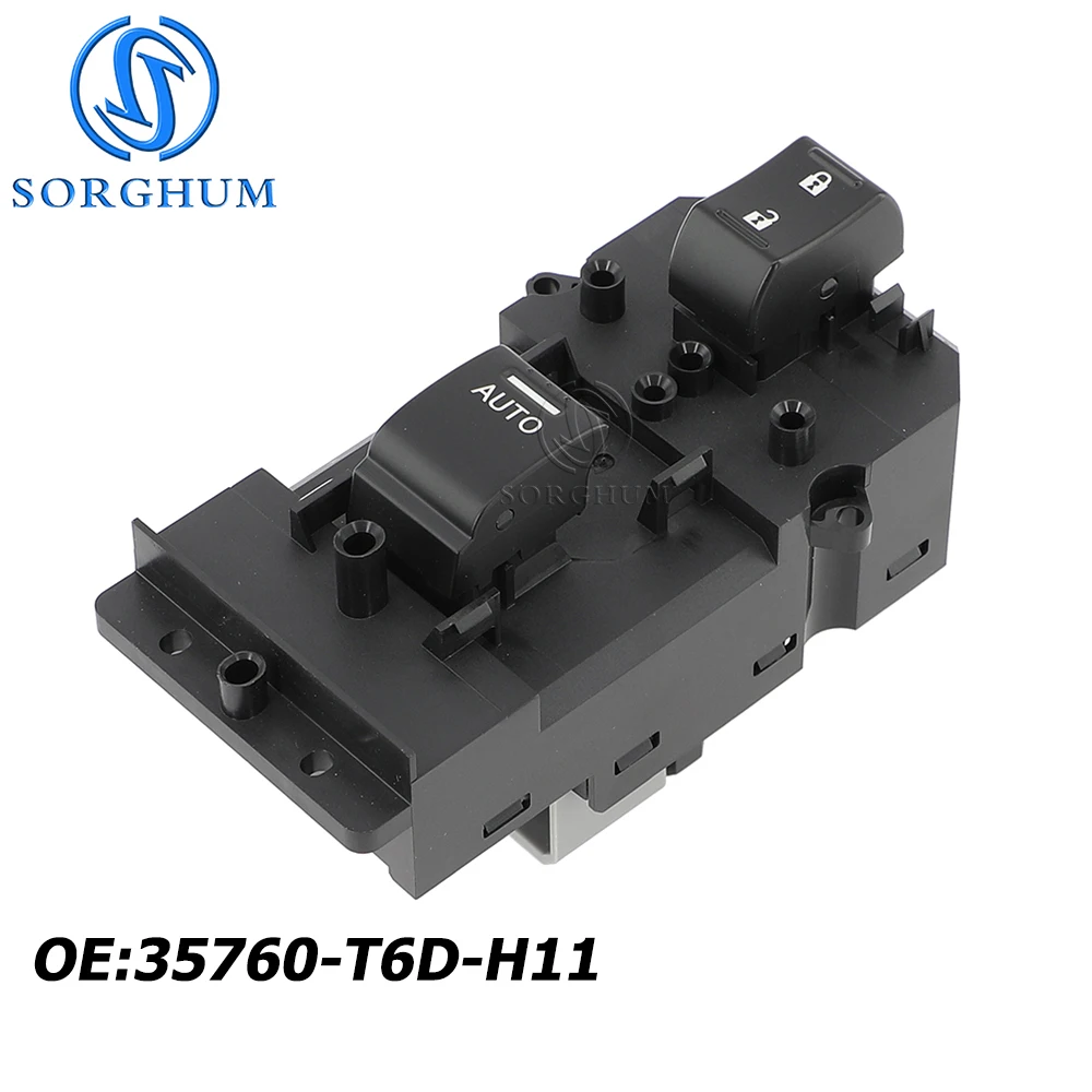 SORGHUM 35760-T6D-H11 35760-TP5-H11 37 PINS Car Replacement Master Power Window Control Switch For Honda Spirior 2009-2014