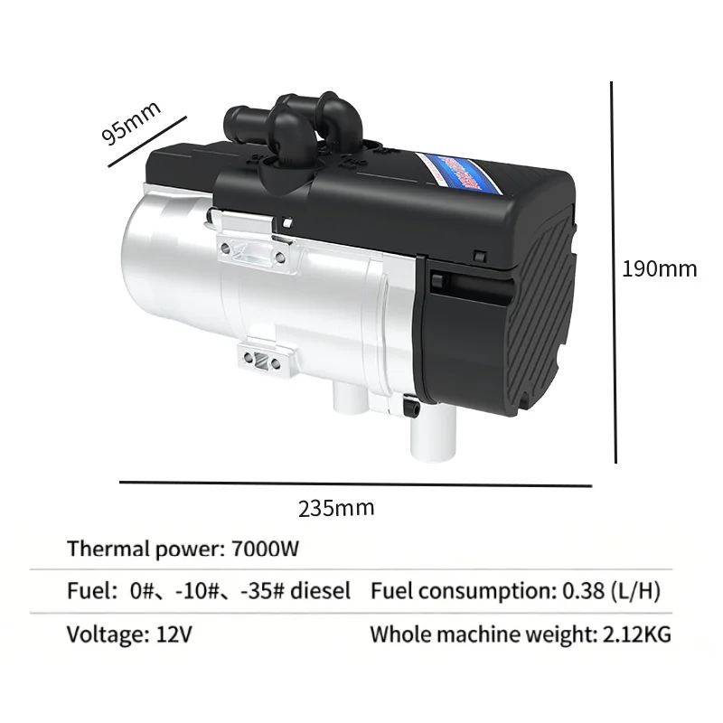 Engine Coolant Heater Thermostat 7000W 12V DC Parking Water Heater for Cars