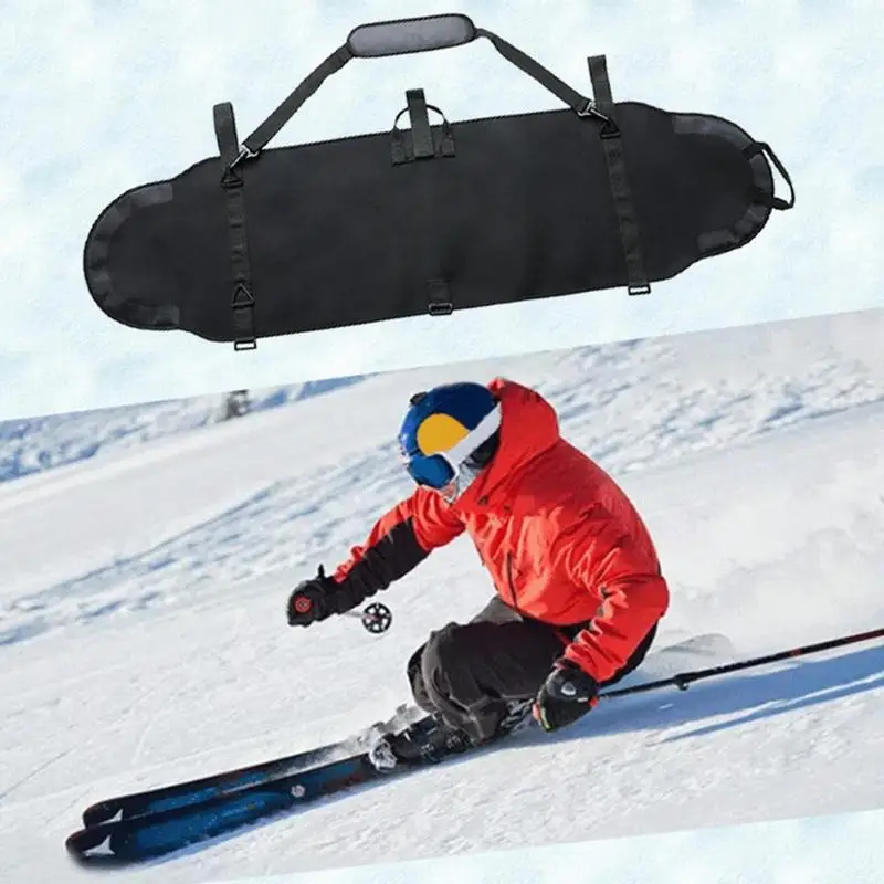 Ski storage bag large capacity non-slip and wear-resistant ski pad thickened ski equipment bag for ski equipment travel storage