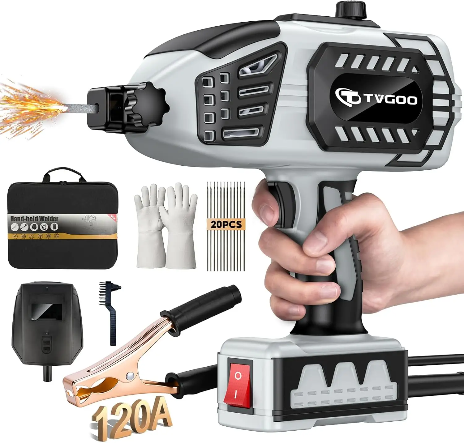 Portable Welding Machine 110V Handheld Arc Welder 3/32