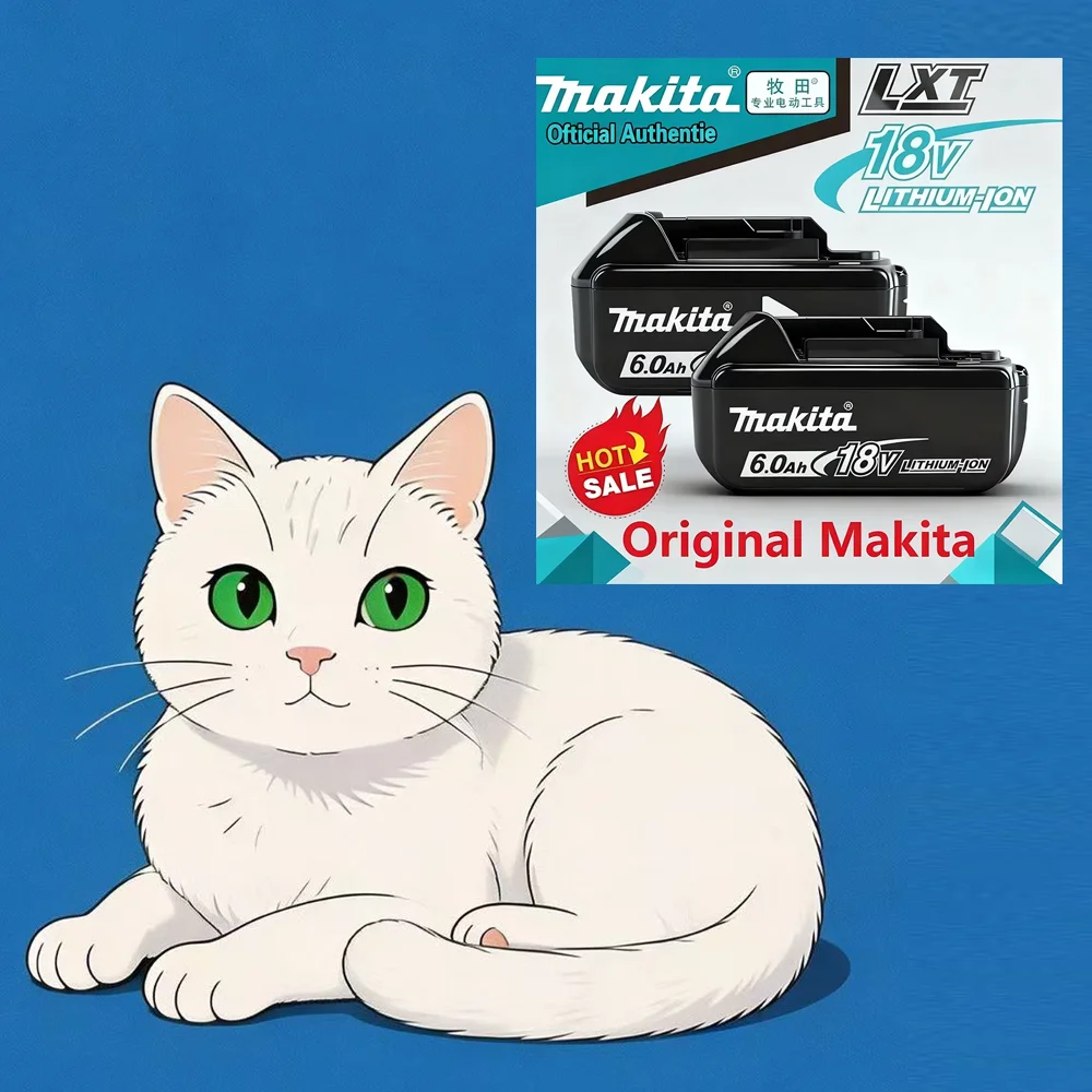 

#^ New Original Makita 18V Rechargeable Battery 5.0AH 6.0AH 9.0Ah BL1830B BL1860B Power Tool Battery
