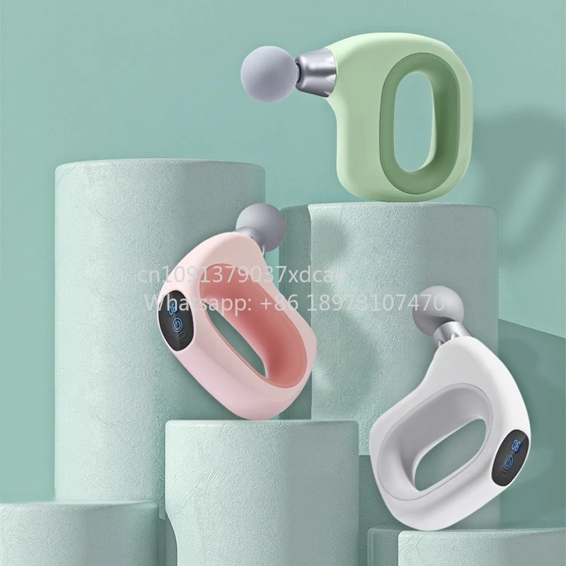 Wholesale Portable MINI 12-Speed Fitness Massage . Type-C Fascia . Vibration Brush Motor Deep Tissue Muscle Relax Therapy