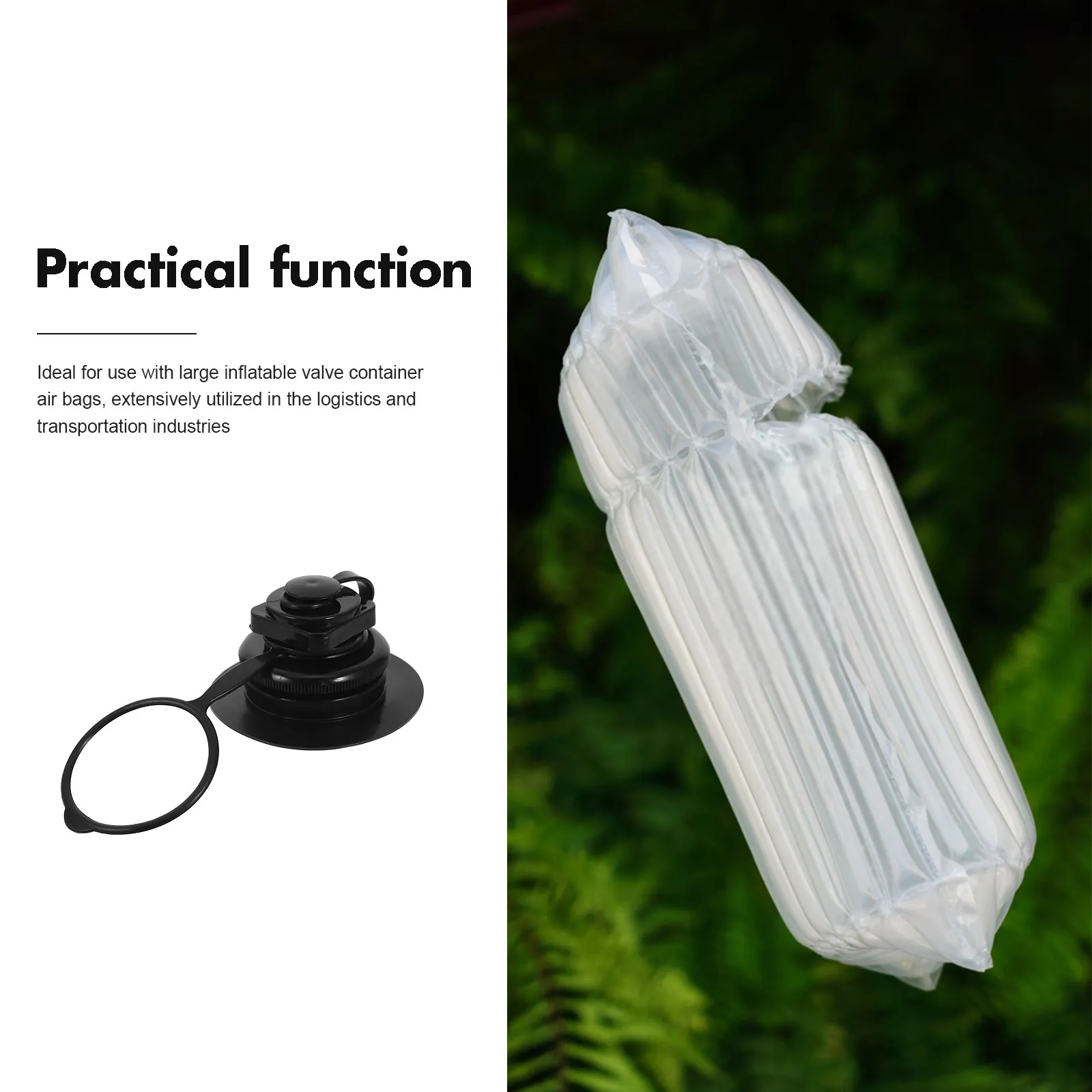 Industrial Air Bag Valve PVC Construction Leakproof Airtight Seal Rapid Inflation for Packaging Materials Transportation
