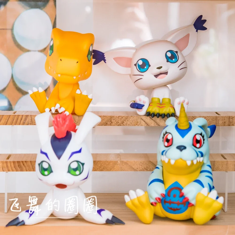 Anime Digimon Adventure Agumon Tailmon Gomamon Gabumon Tunomon Action Figure Cute Collection Pvc Model Statue Doll Toys Gift