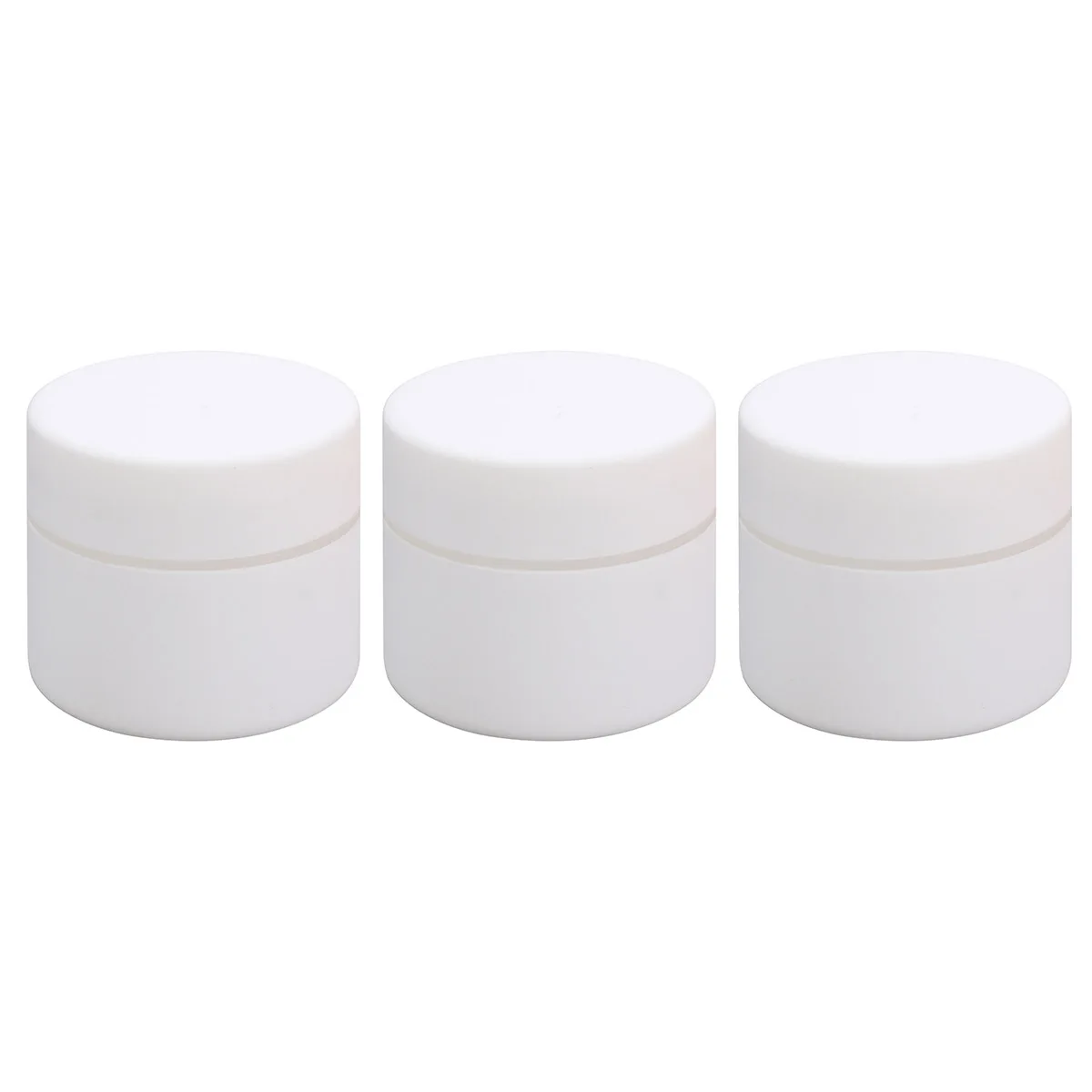 

3 Pcs Empty Cream Jars Lightweight Portable Containers for Travel Cosmetics Samples Herbs Spices Medication Storage