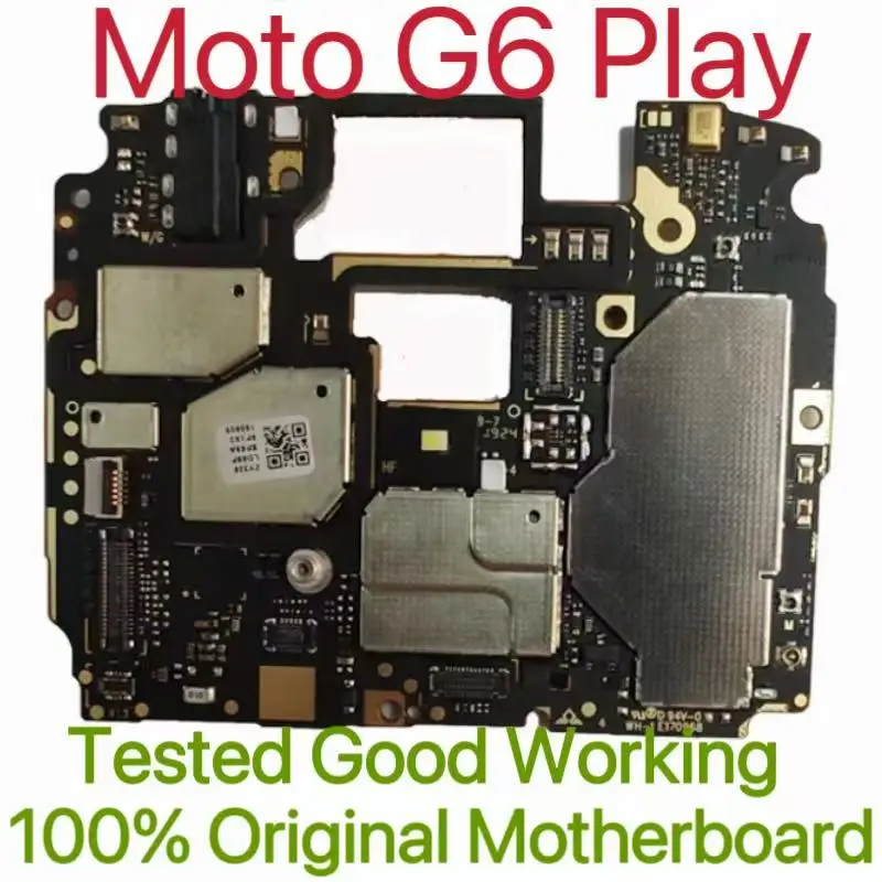 Placa base Original desbloqueada versión Global para Moto G6 Play placa de circuito probado placa lógica principal para Moto G6 Play