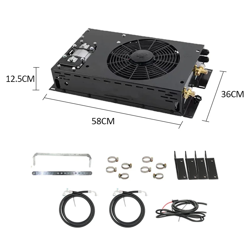 Universal 12V A/C Ac air Conditioner Unit with Electric Compressor Car air Conditioning Kit for Volkswagen Beetle Classic Cars