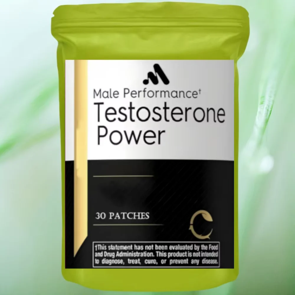 Testosterone Booster For Men Transdermal With Zinc 30 Patches