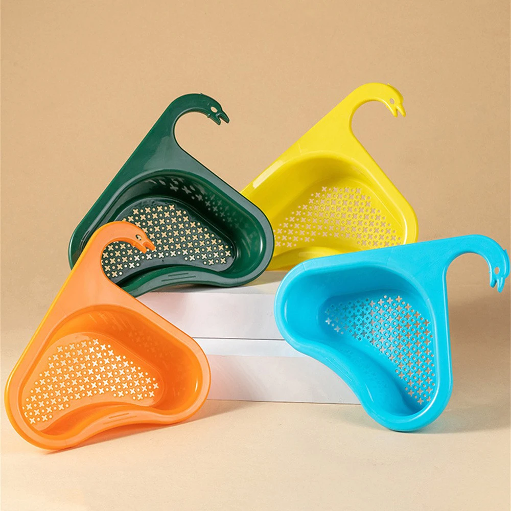 Kitchen Leftover Sink Strainer Sink Swan Drain Basket General Fruit and Vegetable Drain Basket Multifunctional Drain Basket