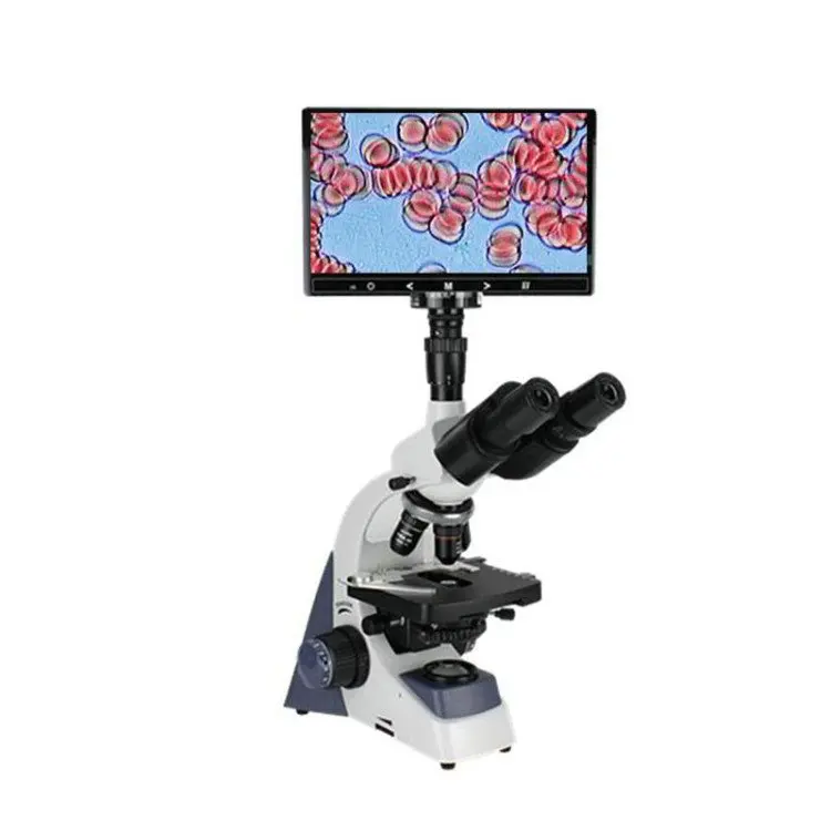 XSP500 40-100X Lab Trinocular Digital Microscope W/ LED 10.1