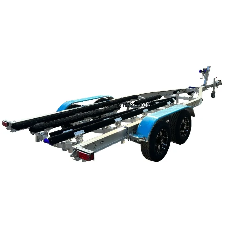 Wooden Bunks Style 27ft Aluminum Boat Trailer With Tandem Axle for Boats