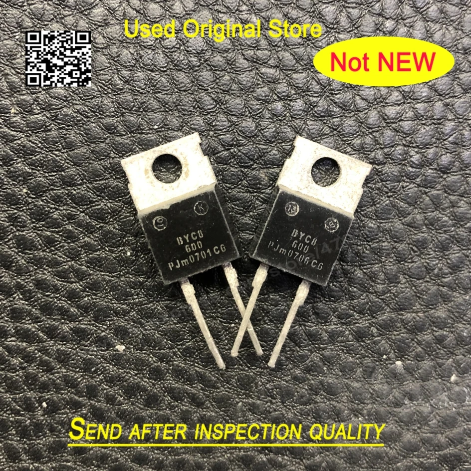 Used 10pcs/lot BYC8-600 BYC8600 BYC8 600 BYC8D-600 8A 600V TO-220 Fast recovery rectifier diode