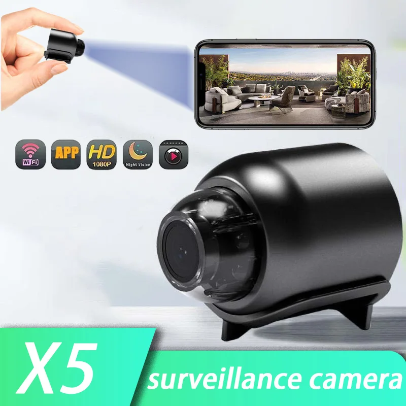 Mini1080P HD Camera WiFi Wireless Night Vision Motion Detection Video Camera Home Security Camcorder Audio Video Recorder