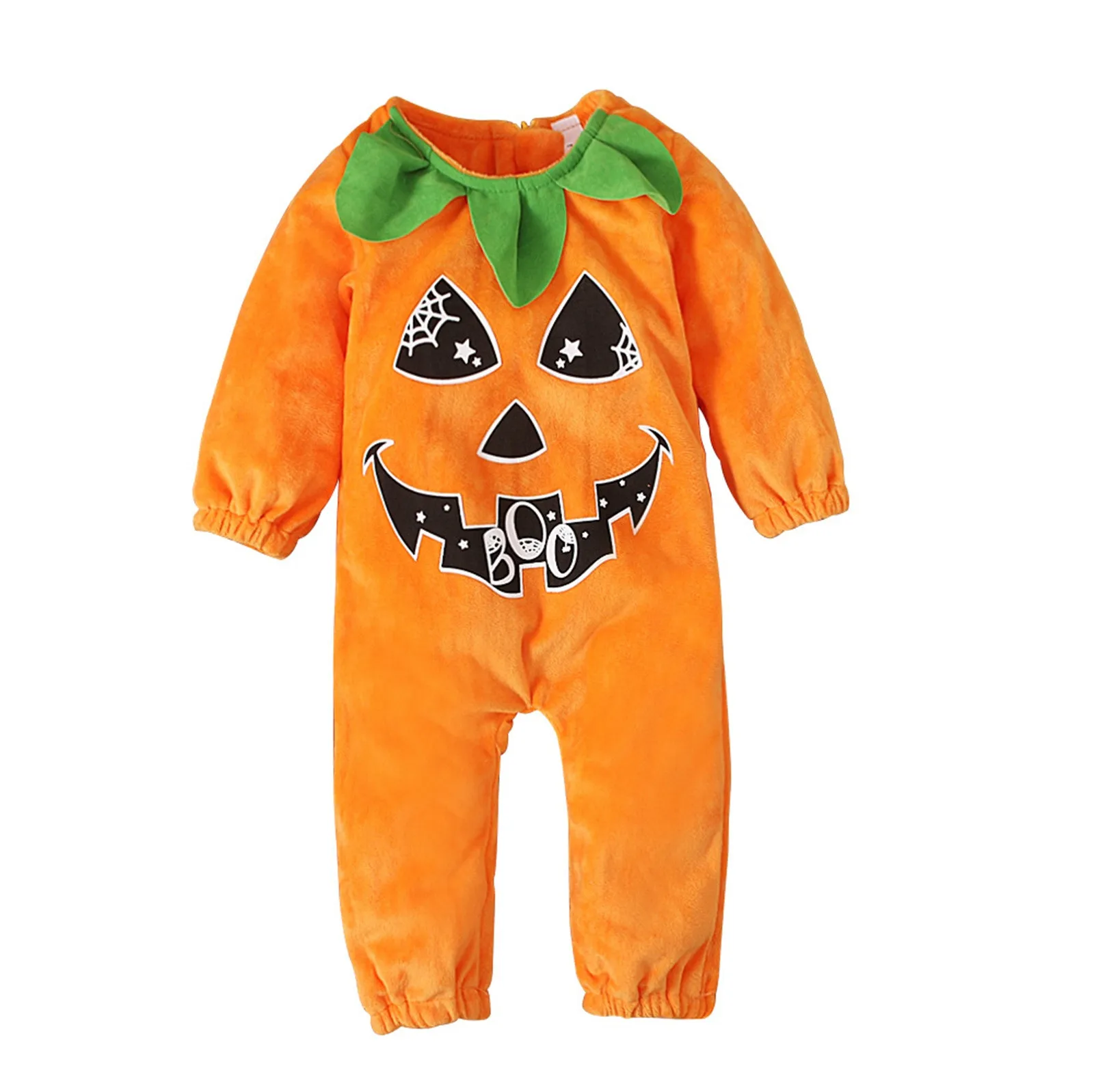 Newborn Infant Baby Boys Girls Halloween Long Sleeve Romper Cartoon Pumpkin Cosplay Costume Jumpsuit 0-6 Month Girls Outfits