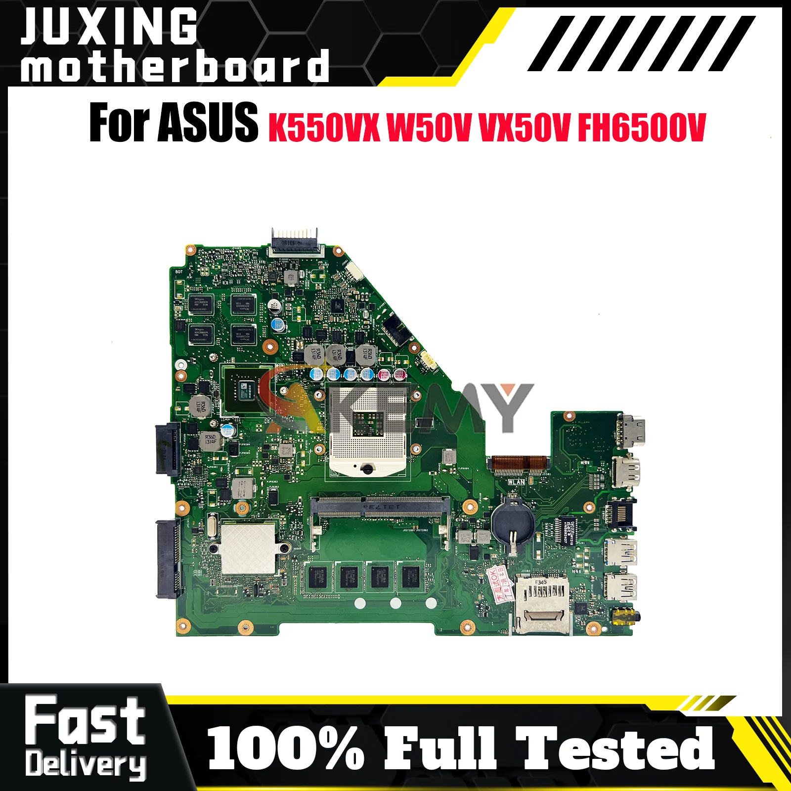 

X550VC Laptop Motherboard For ASUS VivoBook K550VX X550VX VX50V W50V X550VXK FH6500V X550V FH5900 Notebook Mainboard 100% tests