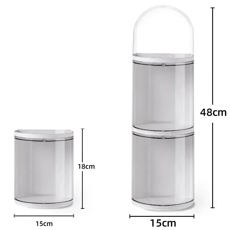 Transparent Blind Box Display Case Dustproof Wall Showcase for Collection Figures Containers Storage Organizer for pop mart