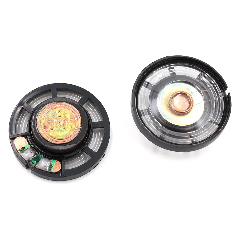 1-2 uds 0,25 W 0,5 W 2W 4R 8R 32R 4 8 Ohm altavoz de bocina ultrafino diámetro 23mm 29mm 30mm 36mm 40mm 45mm 50mm 56mm 57mm altavoz