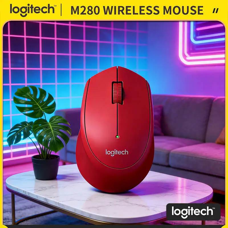 

Беспроводная эргономичная мышь Logitech M280, 1000 DPI, 18 месяцев автономной работы, радиус действия 10 м, для настольных ПК, ноутбуков и Mac
