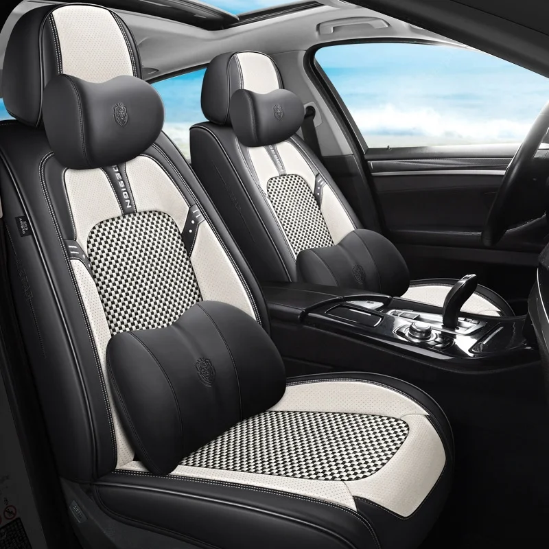 PU Leather Car Seat Cover For KIA Sportage Ceed Rio Niro Stinger Optima Soul Forte Spectra Sorento Interior Accessories