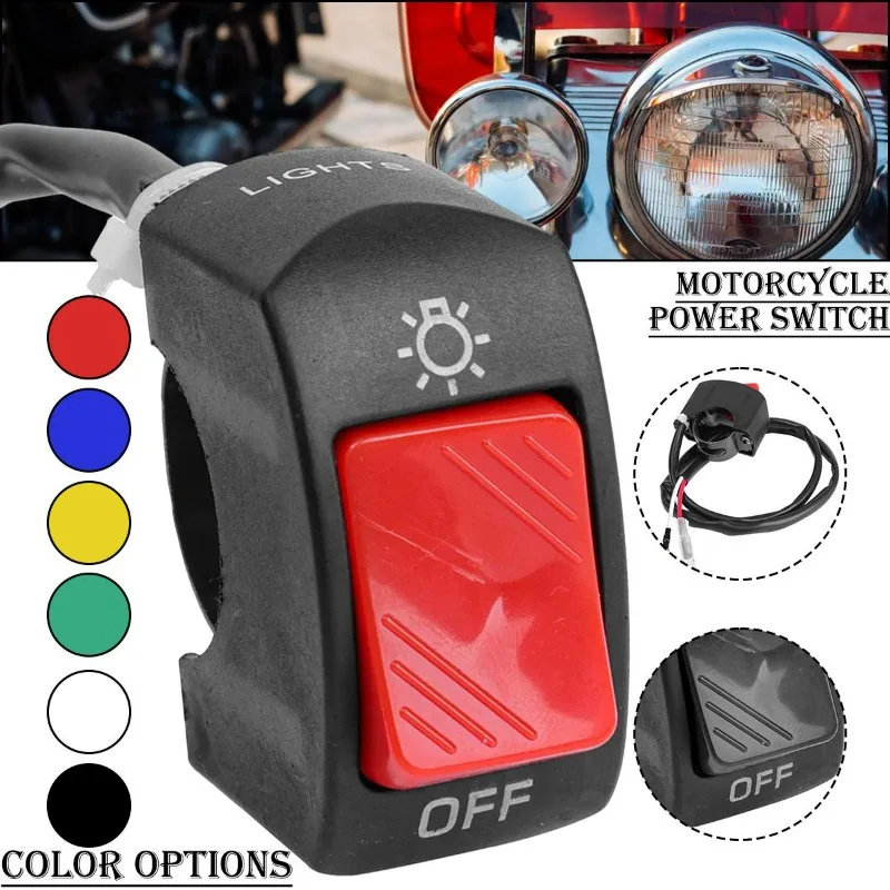 12V Universal Motorcycle on/Off Switch Waterproof Motorcycle Scooter Second-line Headlight Handlebar Switch Moto Accessorie