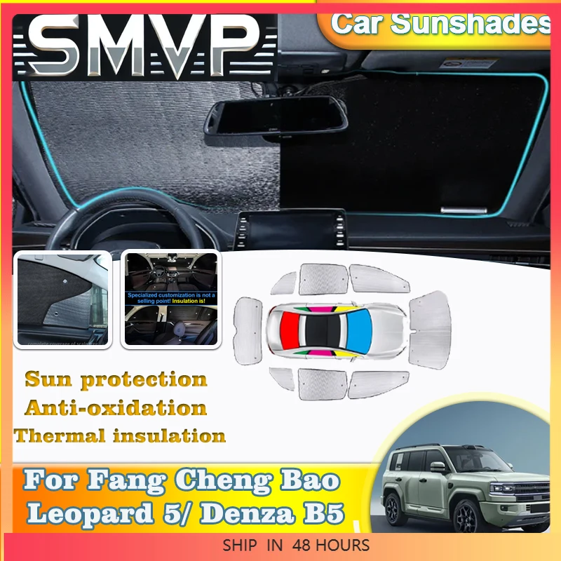 

Новинка для Fang Cheng Bao Leopard 5 Denza B5 2023 2024 2025 автомобильный солнцезащитный козырек, занавеска на лобовое стекло, солнцезащитные козырьки, аксессуары для автомобилей