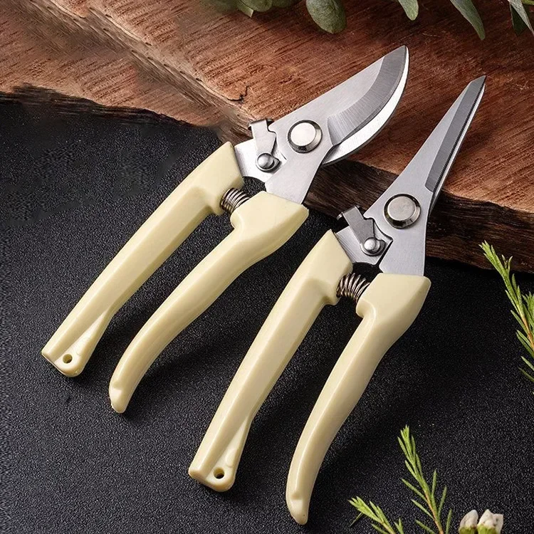 Fruit Pruning Garden Scissors Professional Trimmer Orchard Hand Tools Bonsai Gardening Chopper Stainless Steel Shears Cutter New