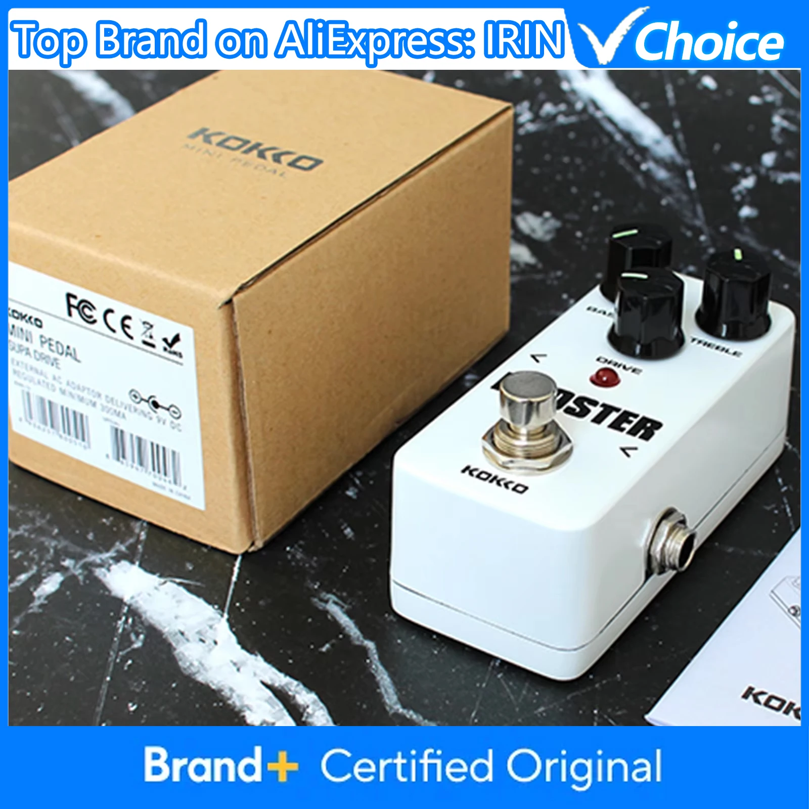 

Эффект-педаль KOKKO Booster для электрогитары, двухполосный эквалайзер, мини-педаль для усиления звука, для электрогитары и бас-гитары, аксессуары и запчасти