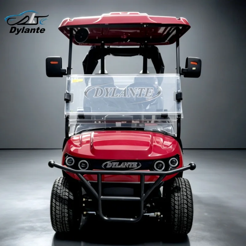 2 Seater Golf Cart 5000w Motor Electric Golf Buggy Car With Rear Cargo Box Electric Vehicle 2 People Hunting Golf Carts